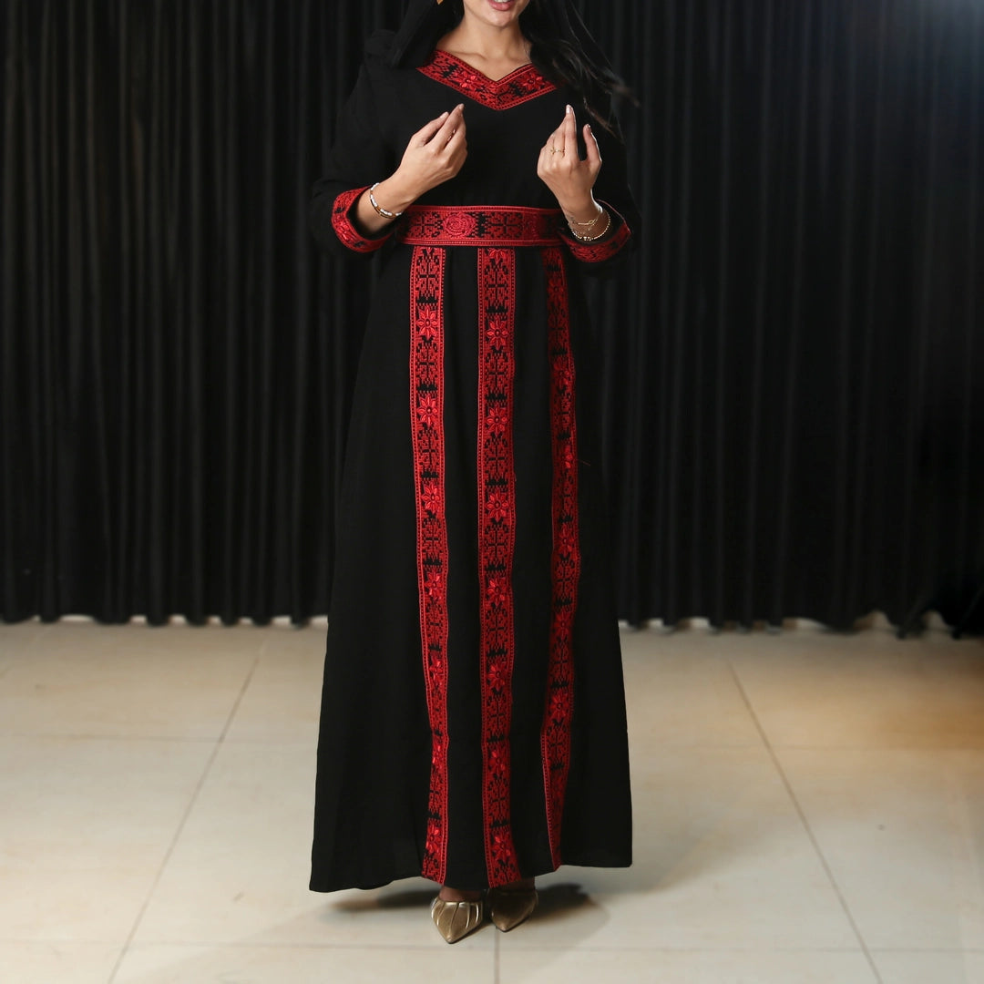 Al Arouq Embroidered Thobe Set – Palestinian Heritage